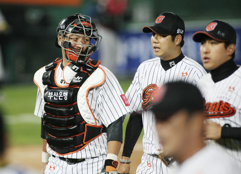 강민호 장원준선수